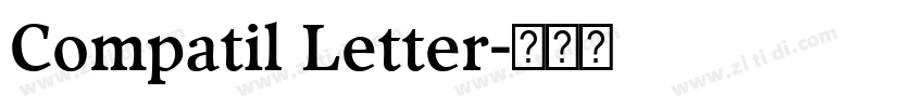 Compatil Letter字体转换